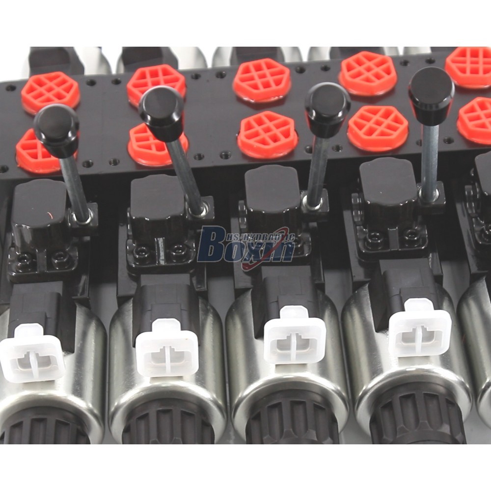 China Factory DCV56 Solenoid 5 Spool Sectional Directional Valve Supply detail image